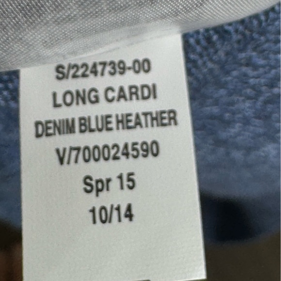 Gap Long Cardigan - Denim Blue Heather - Size Small - Picture 4 of 5